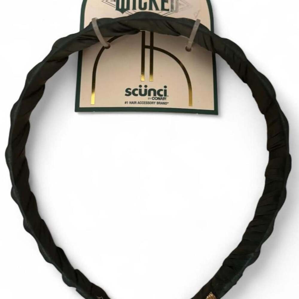 Scunci Wicked Green Satin Headband